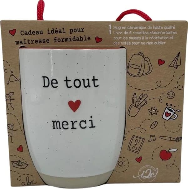 De tout coeur merci ! Cadeau idéal pour maîtresse formidable