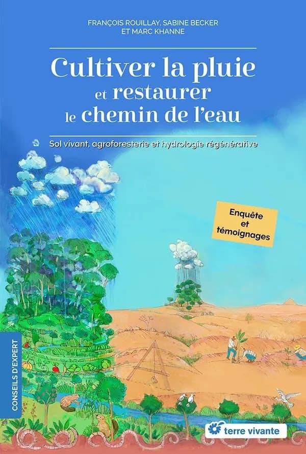 Cultiver la pluie et restaurer le chemin de l'eau : sol vivant, agroforesterie et hydrologie régénérative : enquête et témoignages