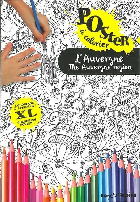 L'Auvergne, poster à colorier