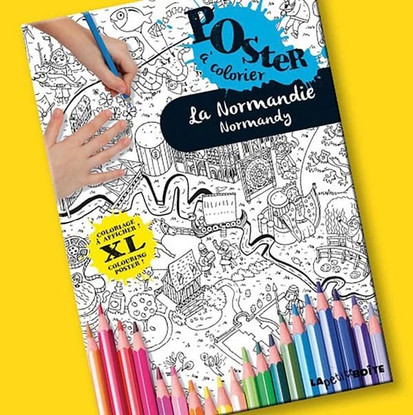 La Normandie : Poster coloriage