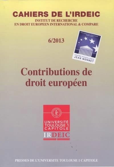 Jeune doctrine de droit européen : [actes du colloque des 1er et 2 octobre 2015, Paris]