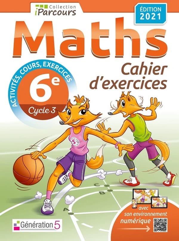 IParcours : maths : 6e ; cahier d'exercices (édition 2021)