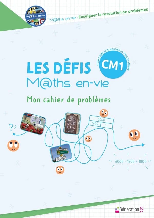 M@ths en-vie : CM1 ; mon cahier de problèmes (édition 2023)