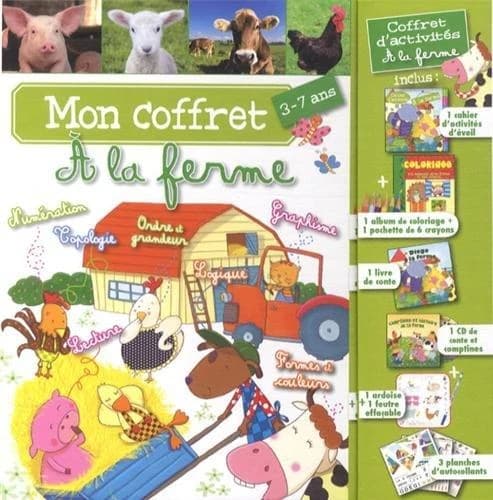 Mon coffret à la ferme : coffret d'activités 3-7 ans