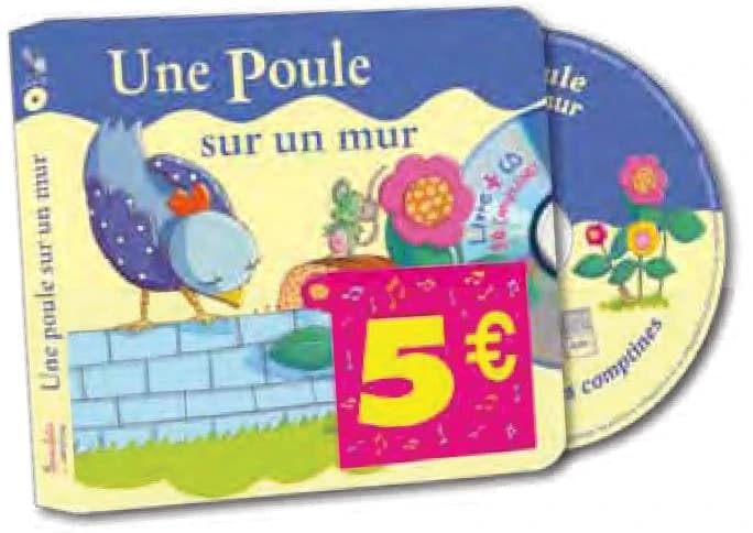 Une poule sur un mur