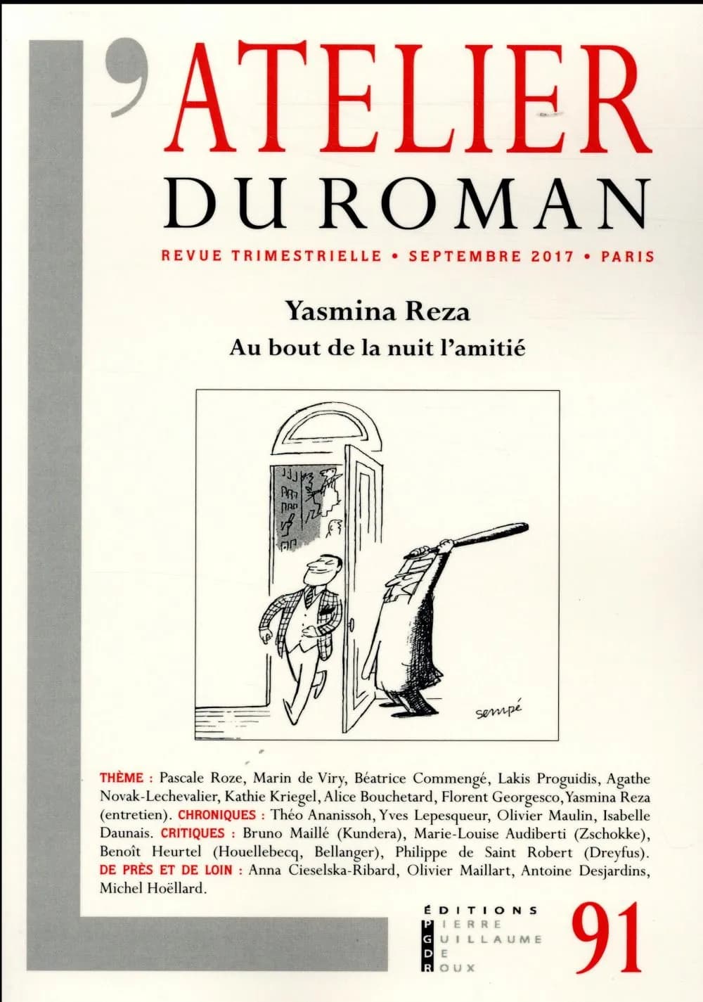 Yasmina Reza : au bout de la nuit l'amitié