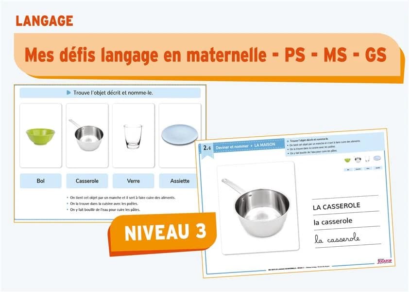 Mes défis de langage en maternelle ; GS
