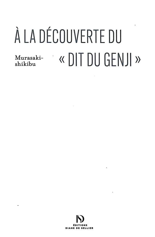 À la découverte du " Dit du Genji "