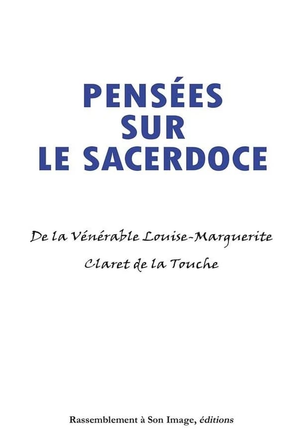 Pensées sur le sacerdoce
