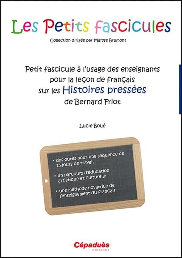 Petit fascicule à l'usage des enseignants pour la leçon de français sur les "Histoires pressées" de Bernard Friot