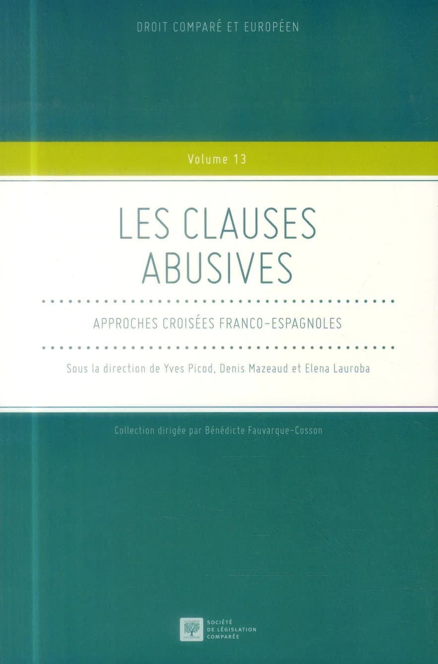 Les clauses abusives : approches croisées franco-espagnoles