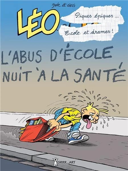 Léo : piques épiques école et drames ! ; Lu : cours et cour et ras les blâmes !