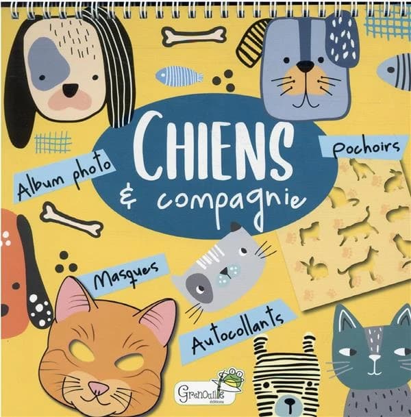 Chiens & compagnie : [Album à colorier]