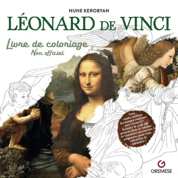 Léonard de Vinci : livre de coloriage non officiel : [Album à colorier]