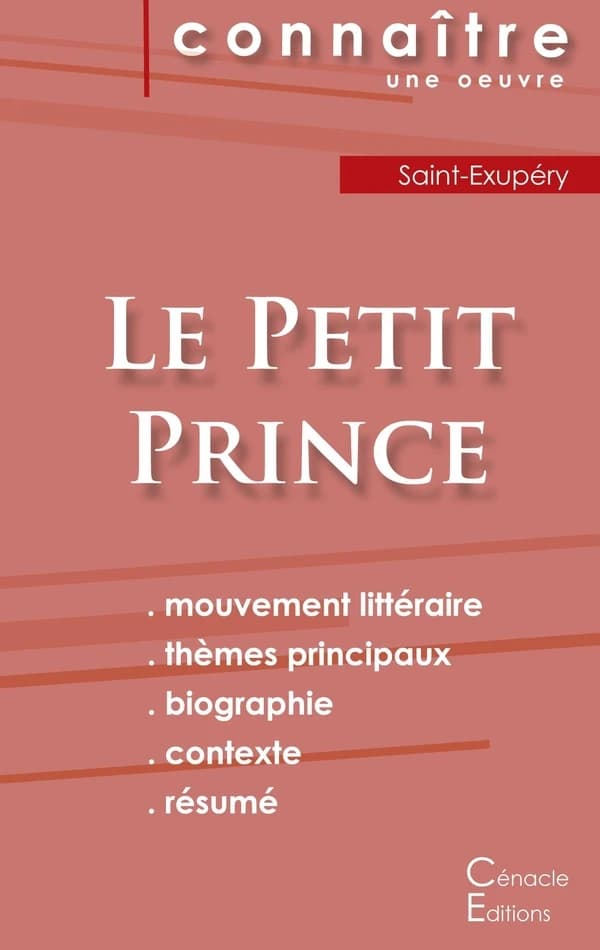 Fiche de lecture Le Petit Prince de Antoine de Saint-Exupéry