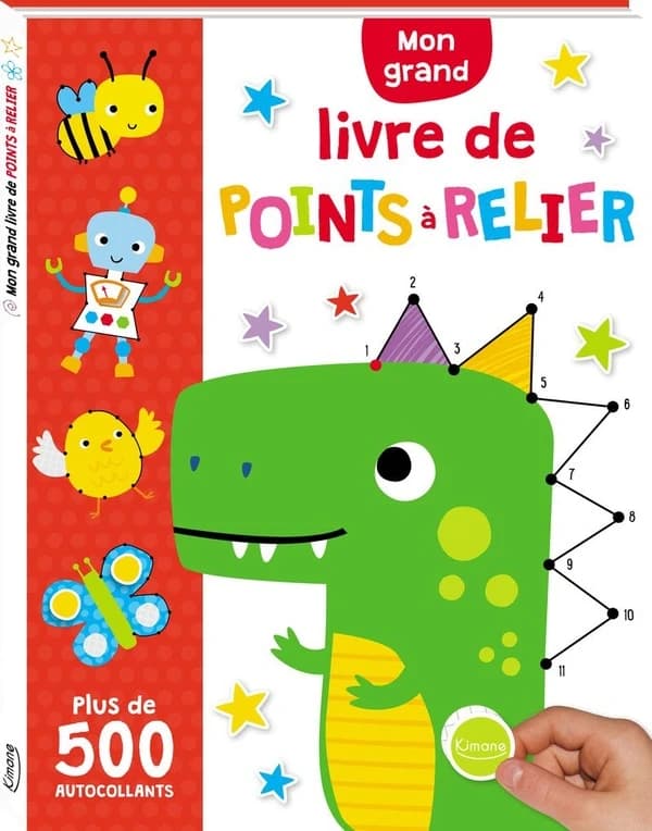 Mon grand livre de points à relier ; plus de 500 autocollants