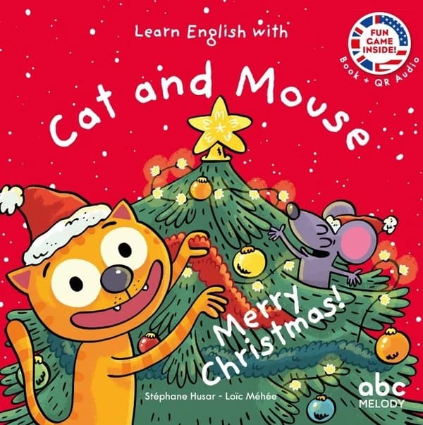Learn english with cat and mouse : Merry christmas : Cat and mouse