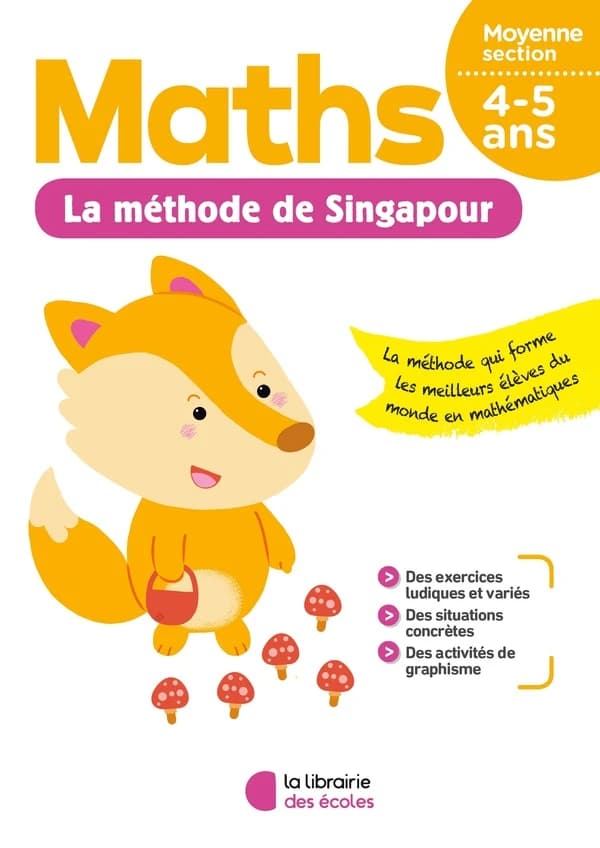 Je m'entraîne avec la méthode de Singapour : maths ; moyenne section