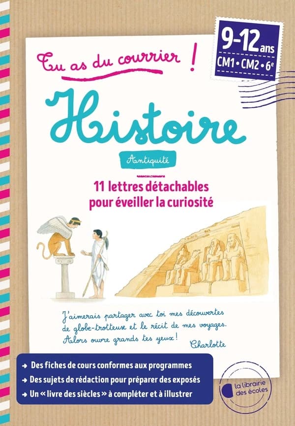 Tu as du courrier ! l'antiquité ; cycle 3