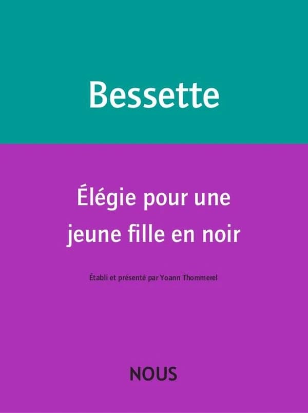 Élégie pour une jeune fille en noir