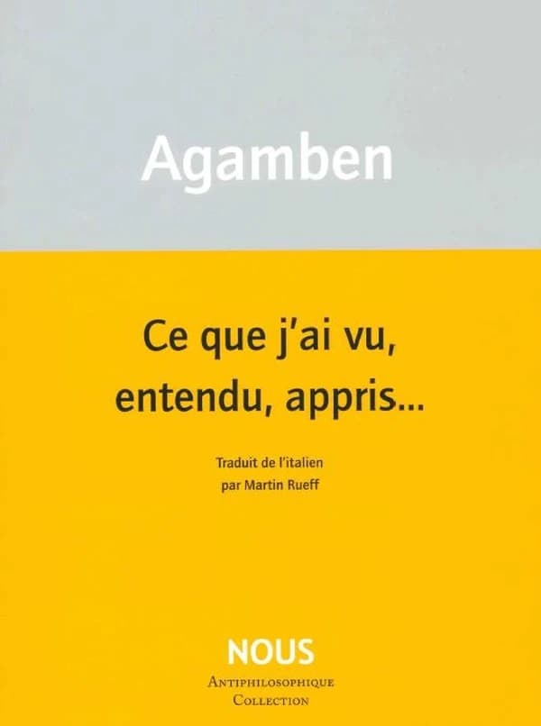 Ce que j'ai vu, entendu, appris...