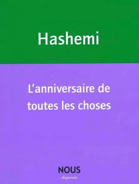 L'anniversaire de toutes les choses