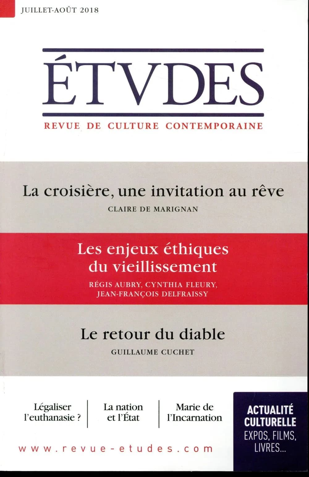 Revue études n.4251 : juillet-août