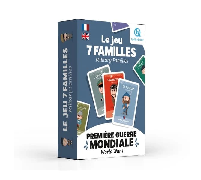 7 familles Première Guerre mondiale : military families : français - anglais : [Carte à jouer]