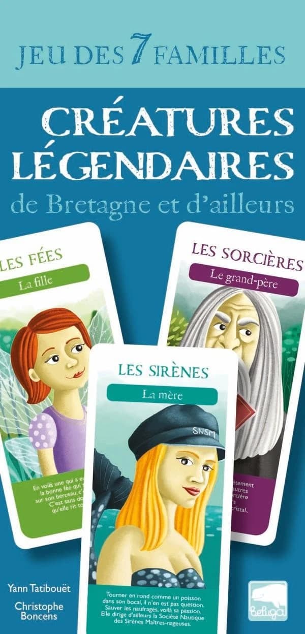 Jeu des 7 familles créatures légendaires de Bretagne et d'ailleurs