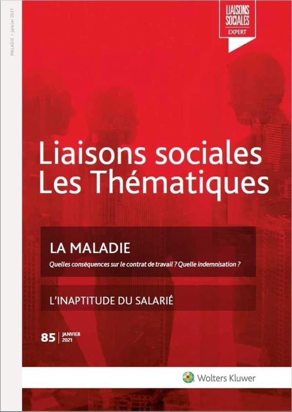 Liaisons sociales ; Les thématiques Tome 85 : la maladie : quelles conséquences sur le contrat de travail ? quelle indemnisation ? l'inaptitude du salarié (2e édition)