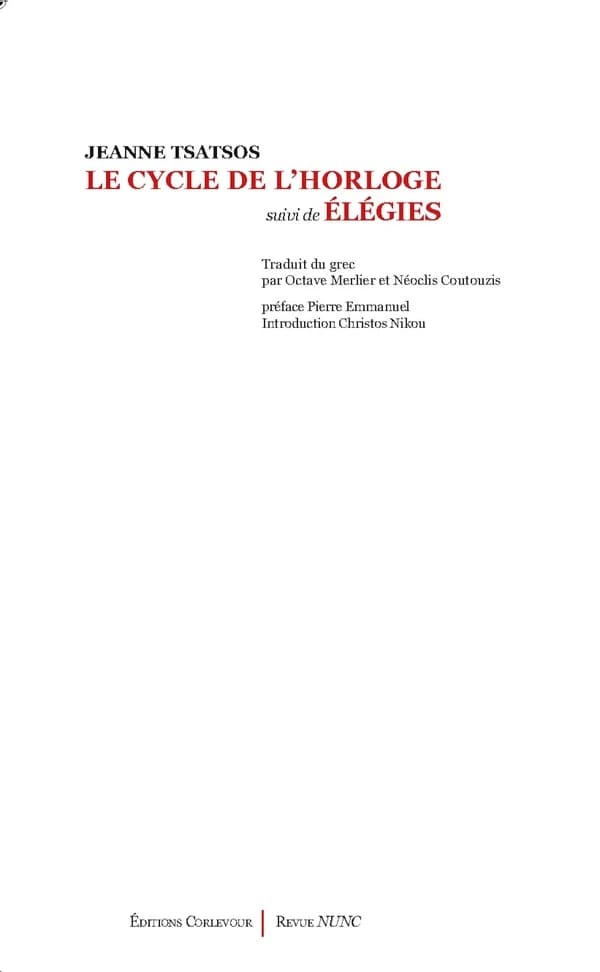 Le cycle de l'horloge ; suivi de Élégie