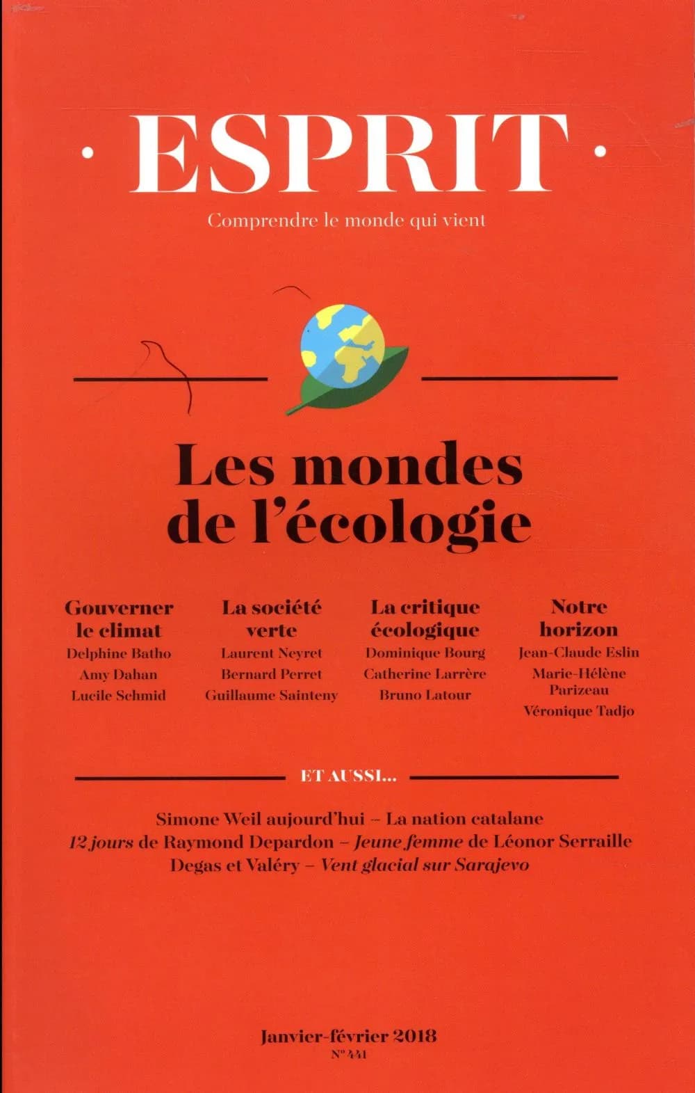 Revue Esprit N 441 les Mondes de l'Écologie
