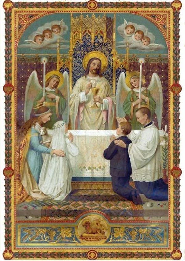 Image sainte ; ma 1ère communion