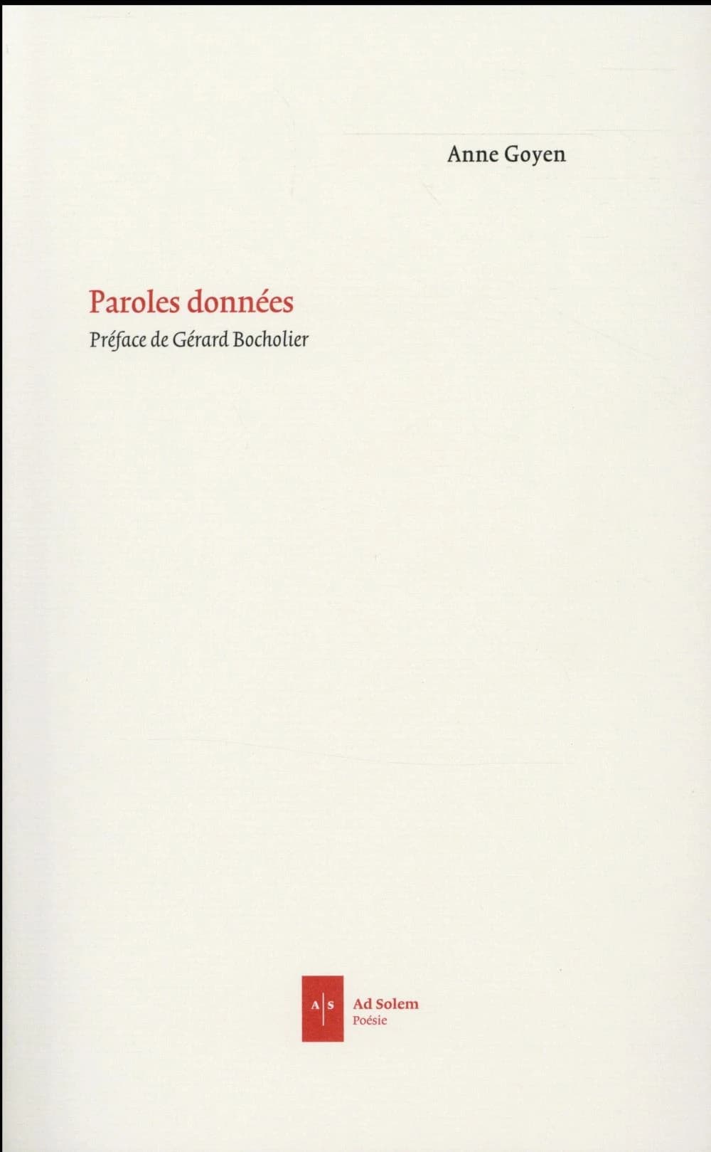 Paroles données