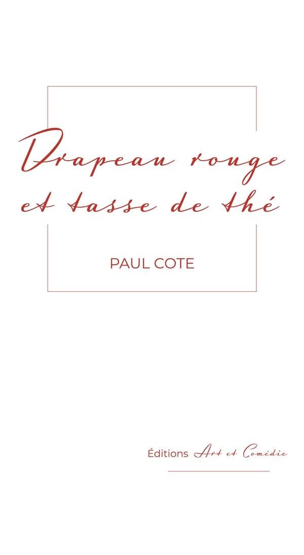 Drapeau rouge et tasse de thé