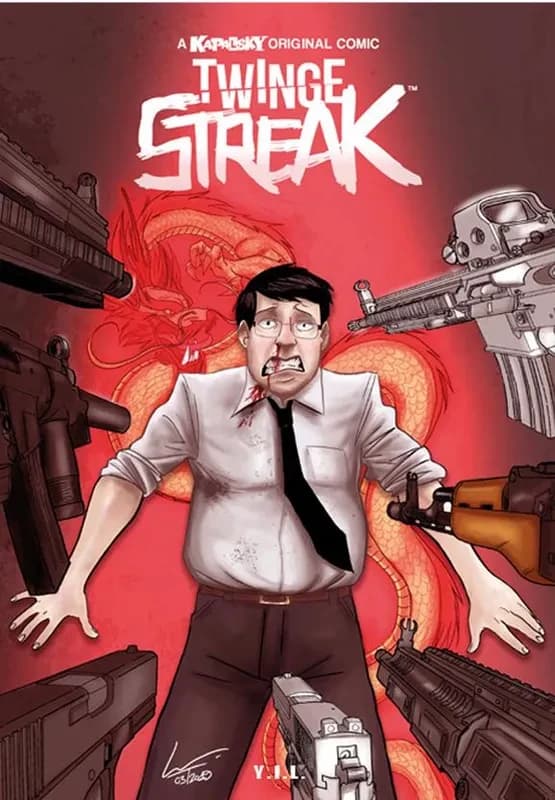 Twinge streak (2nde éd.) créé, écrit et dessiné par Kevin Kapalsky ; couleur, Pierre-Yves Kreh + Kapalski