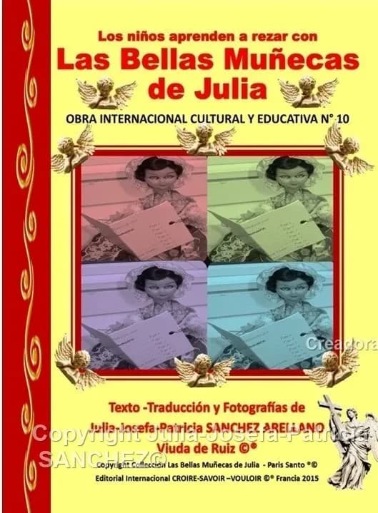 Libro n  10 los ninos aprenden a rezar con las bellas munecas de julia