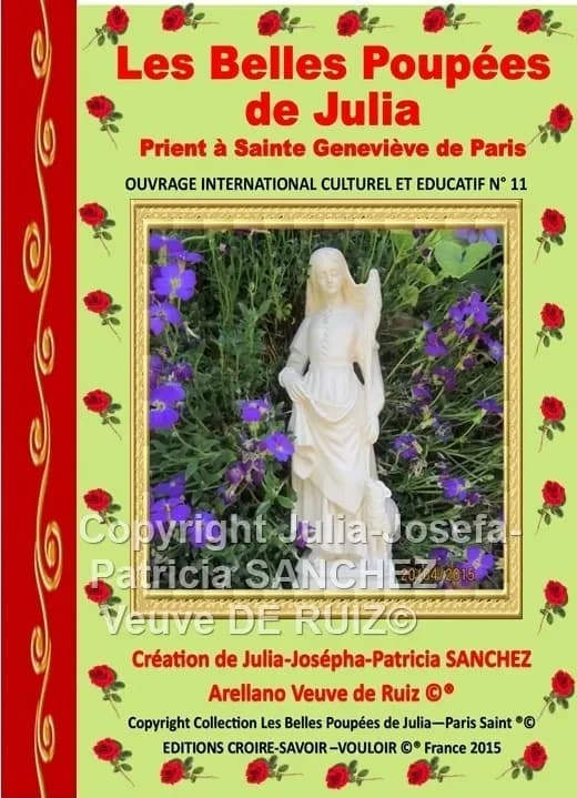 Livre n  11 les belles poupees de julia prient a  sainte genevieve de paris