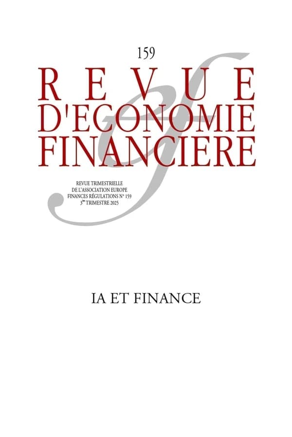 Revue d'économie financière n.159 : IA et finance