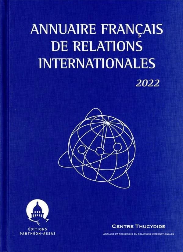 Annuaire français de relations internationales (édition 2022)