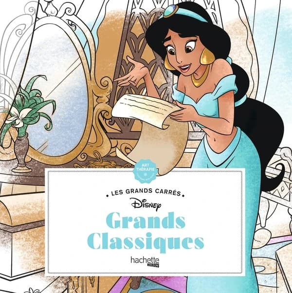 Grands classiques : Art-Thérapié - coloriages anti-stress : les grands carrés : [Album à colorier]