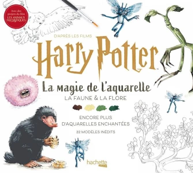 La magie de l'aquarelle Harry Potter : la faune et la flore : [Album à colorier]