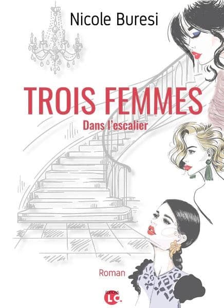Trois femmes dans l'escalier