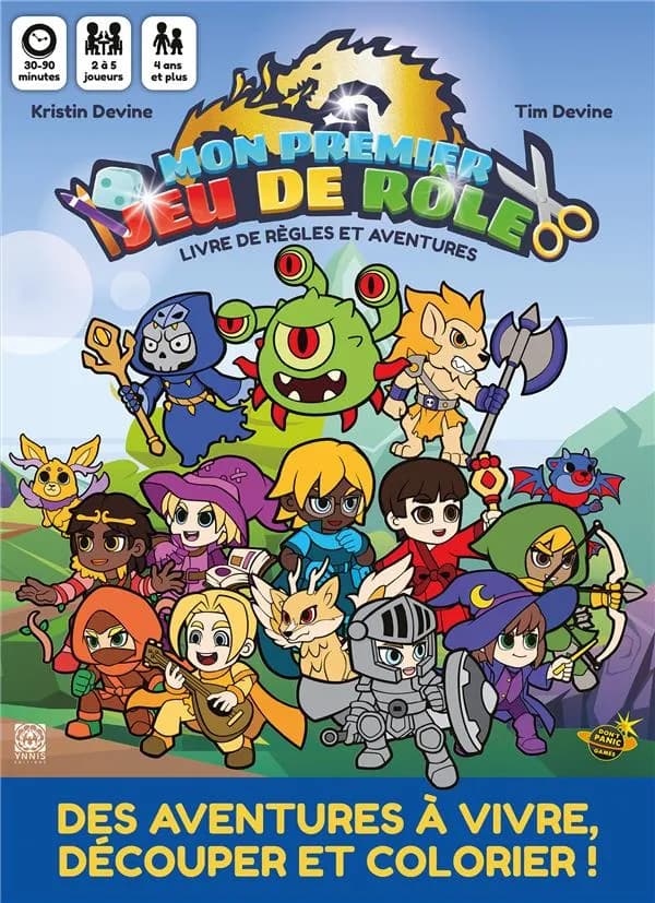 Mon Premier jeu de rôle, une aventure à colorier : livre de base + Le Vaisseau fantôme