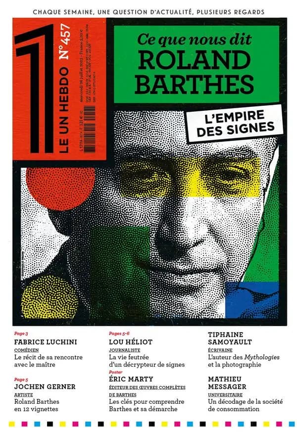 Le 1 des libraires n.457 : ce que nous dit Roland Barthes