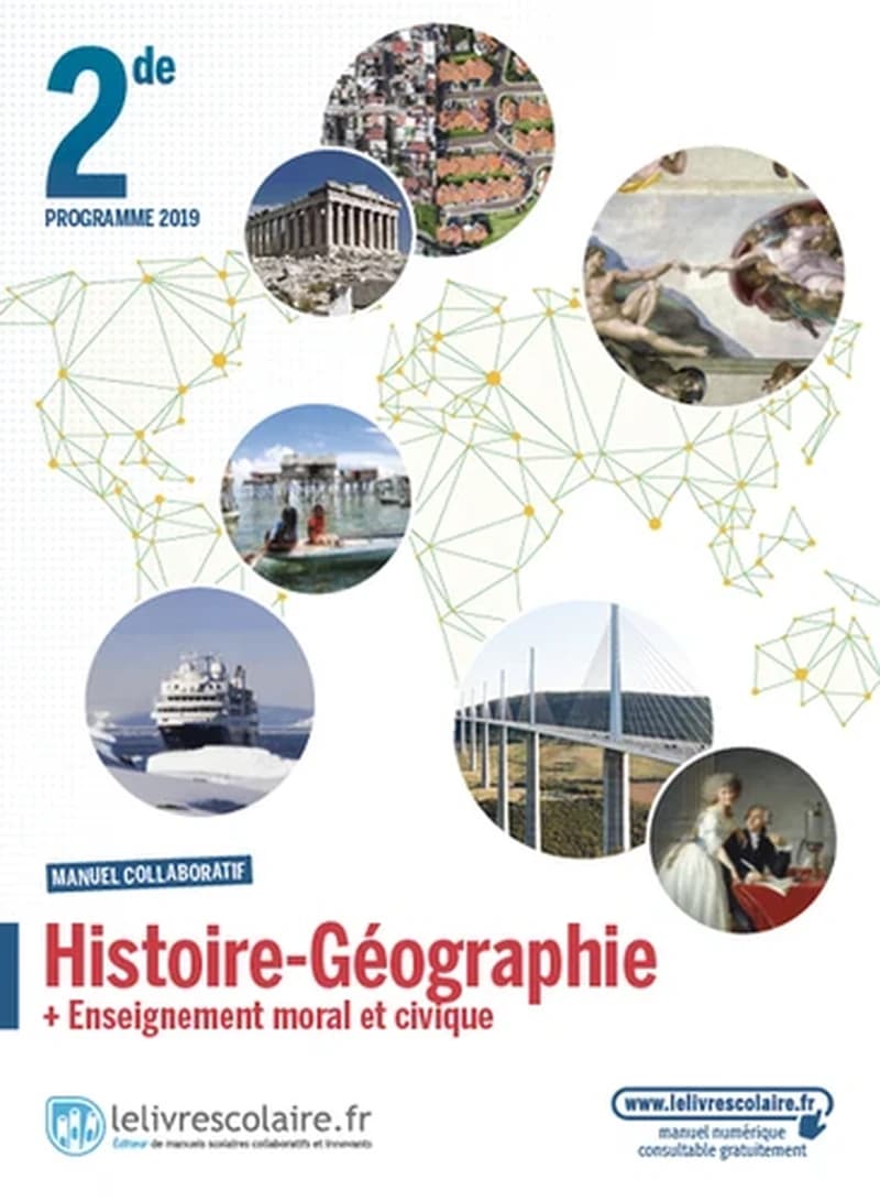 Histoire-géographie, 2de : + enseignement moral et civique : [programme 2019]