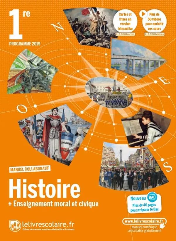 Histoire, 1re : + enseignement moral et civique : [programme 2019]