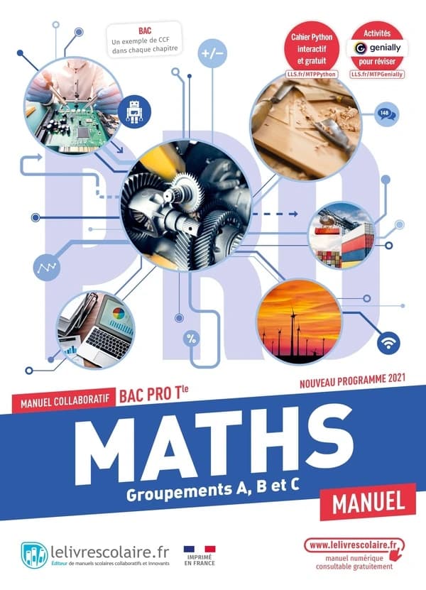 Mathématiques ; groupements A, B et C ; terminale Bac Pro ; manuel de l'élève