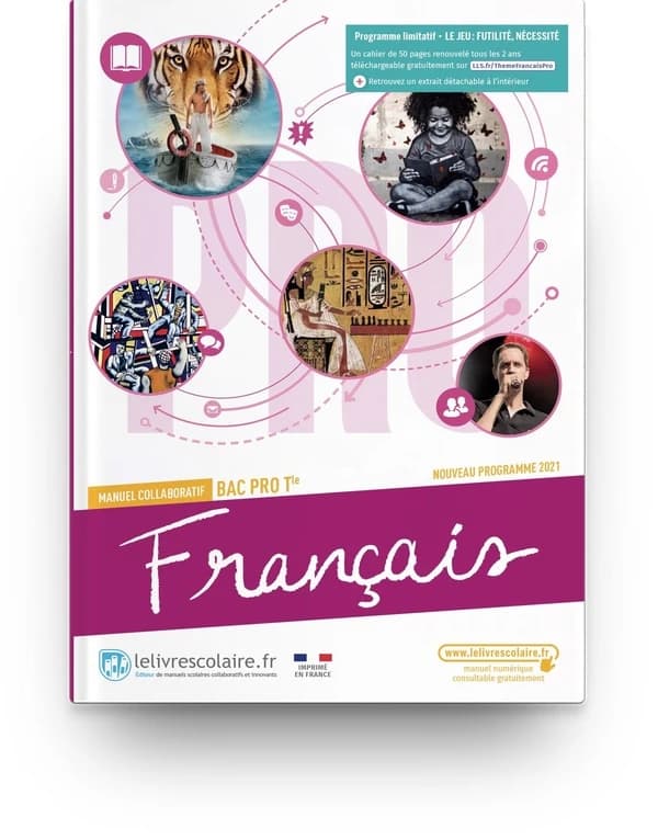Français ; terminale Bac Pro ; manuel de l'élève
