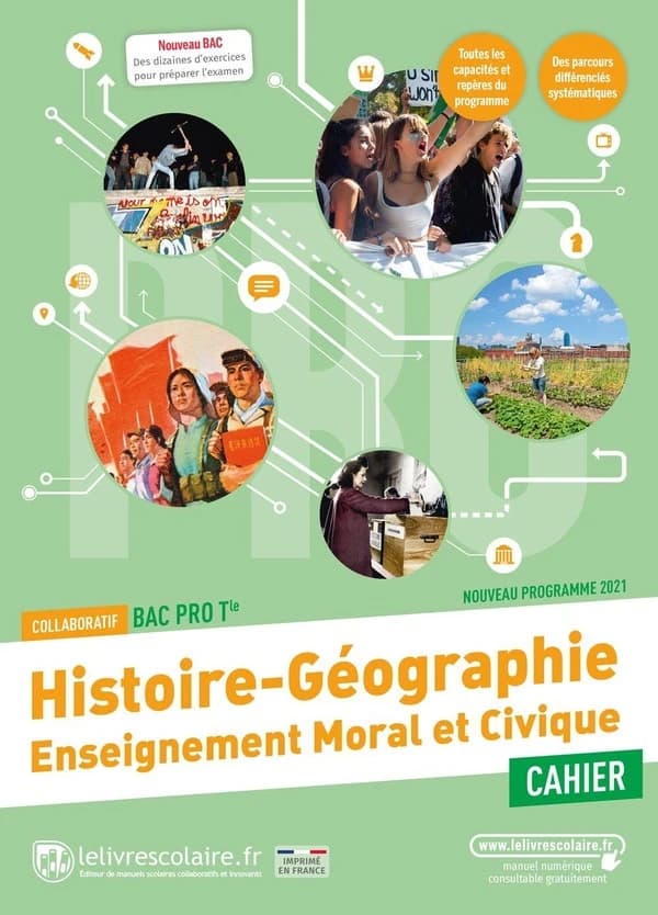 Histoire-géographie EMC ; terminale Bac Pro ; cahier d'activités